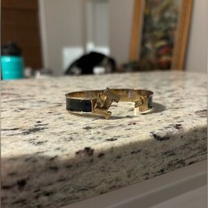 Black and Gold H bracelet
